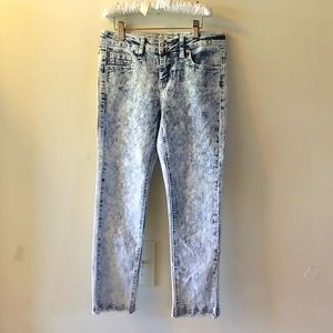 Seven7 girls acid wash skinny jeans sz 12